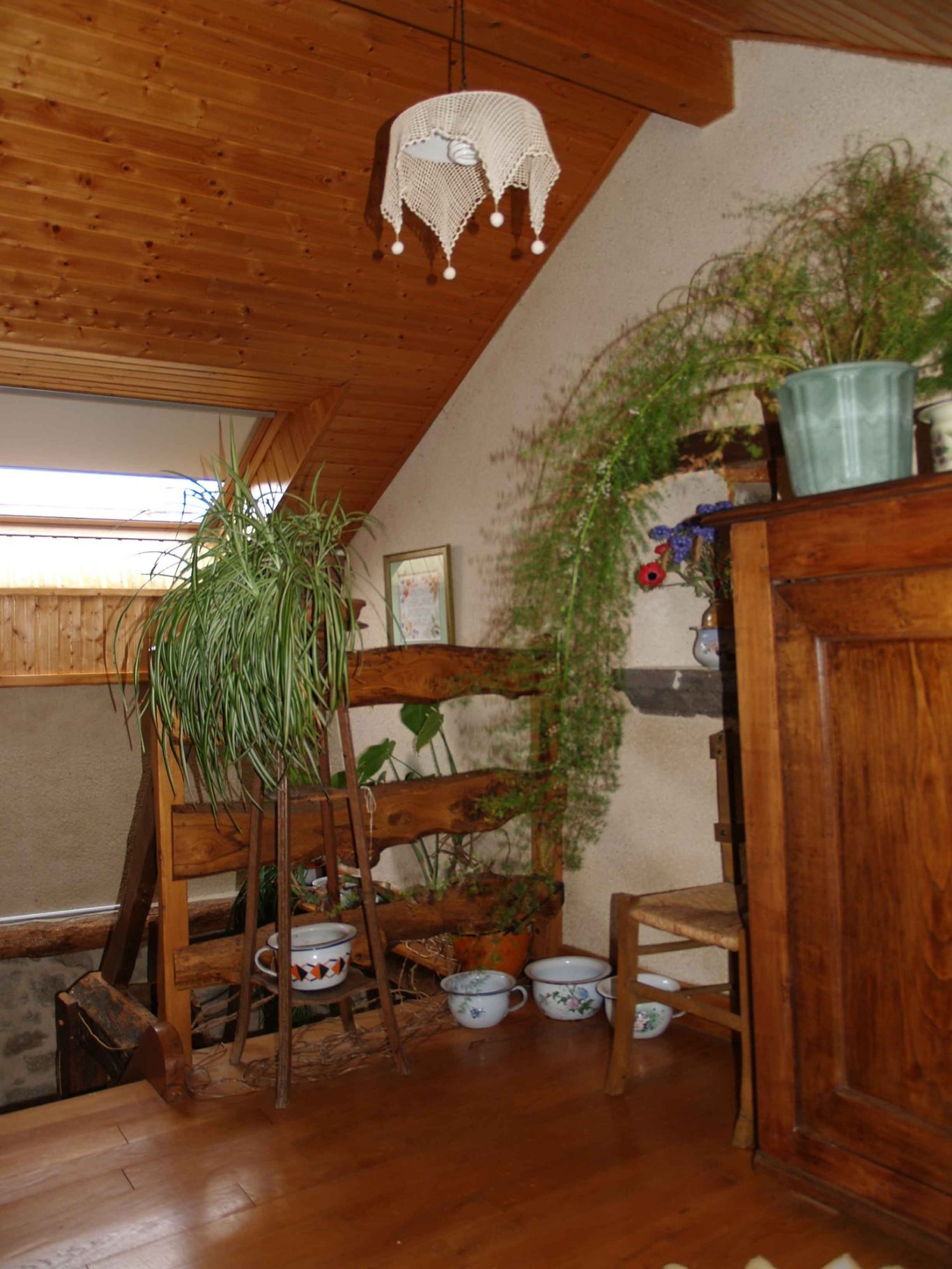 Accès aux chambres de l'étage Haut de l'escalier d'accès aux chambres