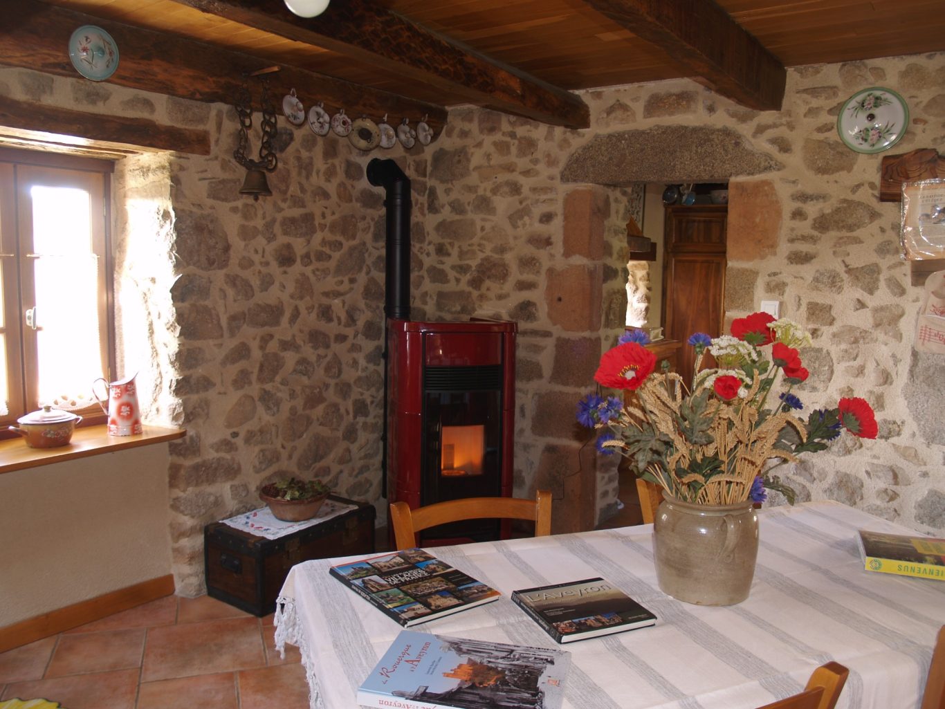 Poêle granules du gîte Le chauffage du gîte